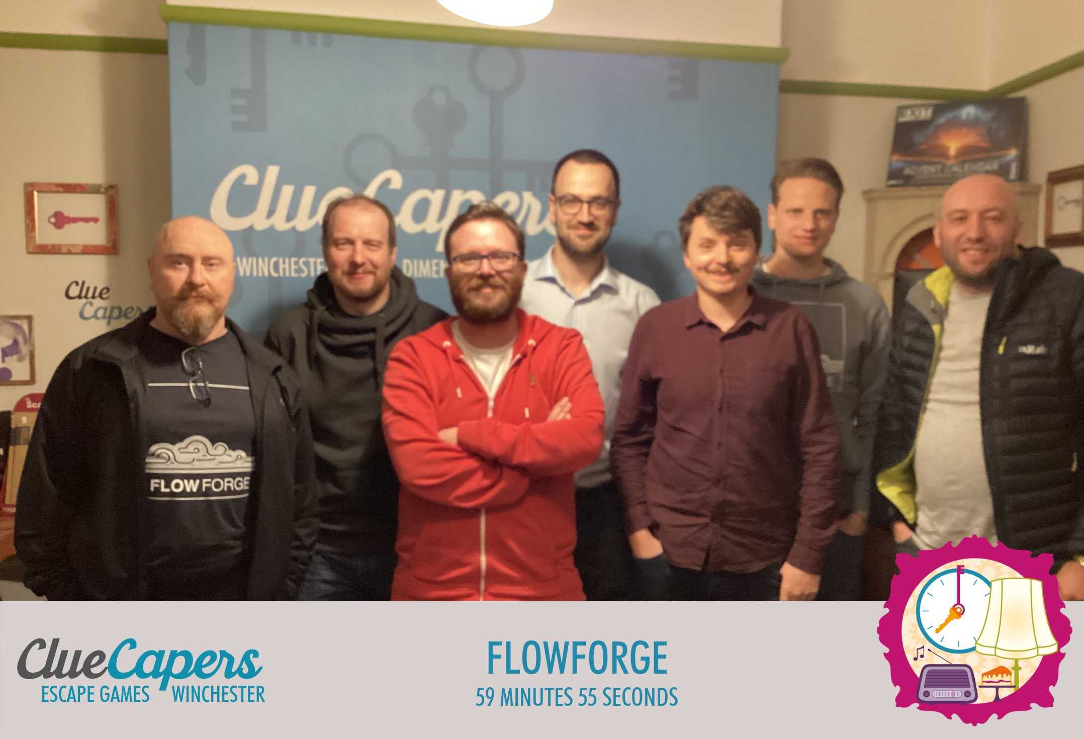 The FlowFuse team pictured during our visit to Clue Capers "The FlowFuse team pictured during our visit to Clue Capers"